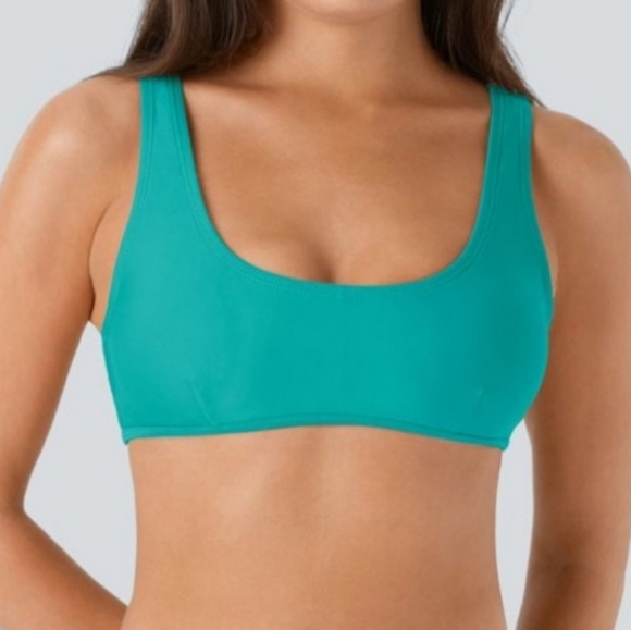 NEW HALARA  CROSS OVER  BIKINI teal green Size M top & bottom sold together - Picture 2 of 16